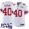 Giants #40 Gene Filipski 2024 100 Year White Jersey