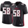 Falcons #58 Jessie Tuggle Football Jersey -Black