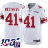 Giants #41 Bo Matthews 2024 100 Year White Jersey