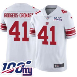 Giants #41 Dominique Rodgers-Cromartie 2024 100 Year White Jersey