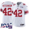 Giants #42 Bill Hutchinson 2024 100 Year White Jersey