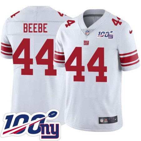 Giants #44 Keith Beebe 2024 100 Year White Jersey