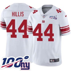 Giants #44 Peyton Hillis 2024 100 Year White Jersey