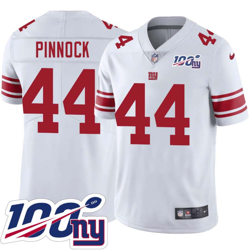 Giants #44 Jason Pinnock 2024 100 Year White Jersey