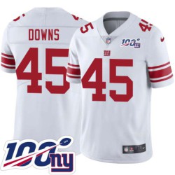 Giants #45 Gary Downs 2024 100 Year White Jersey