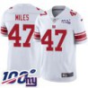 Giants #47 Leo Miles 2024 100 Year White Jersey