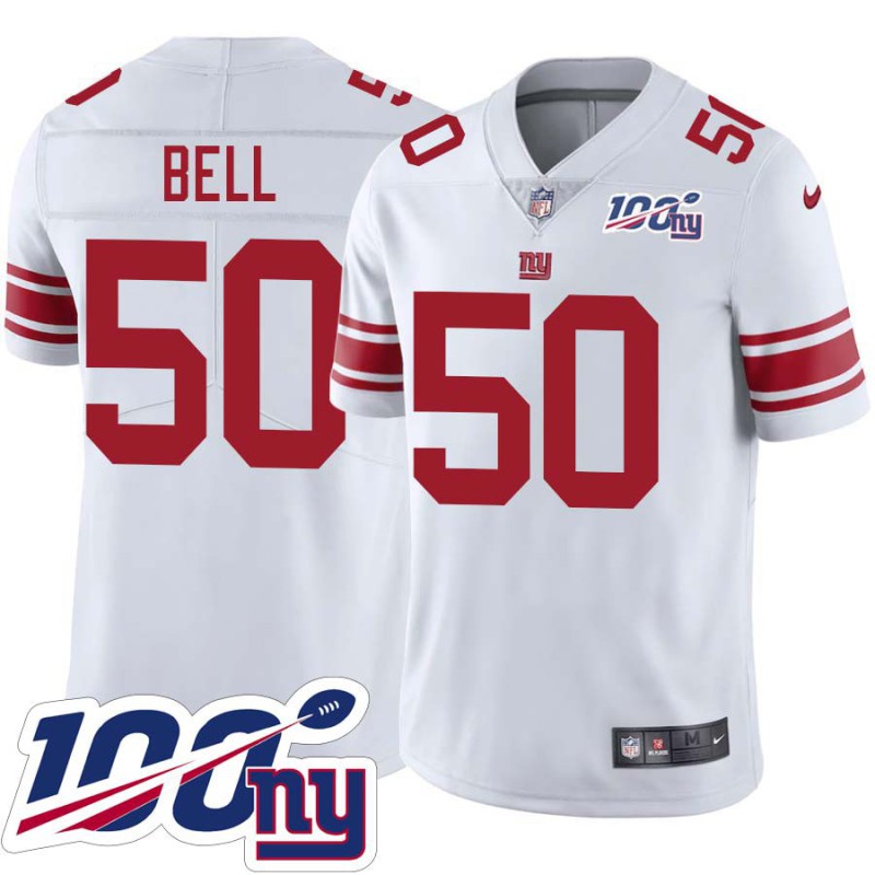 Giants #50 Kay Bell 2024 100 Year White Jersey