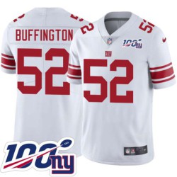 Giants #52 Harry Buffington 2024 100 Year White Jersey