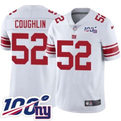 Giants #52 Carter Coughlin 2024 100 Year White Jersey