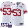 Giants #53 Keith Bulluck 2024 100 Year White Jersey