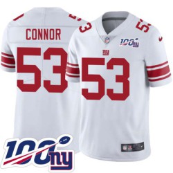 Giants #53 Dan Connor 2024 100 Year White Jersey