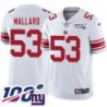 Giants #53 Wesly Mallard 2024 100 Year White Jersey