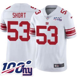 Giants #53 Brandon Short 2024 100 Year White Jersey