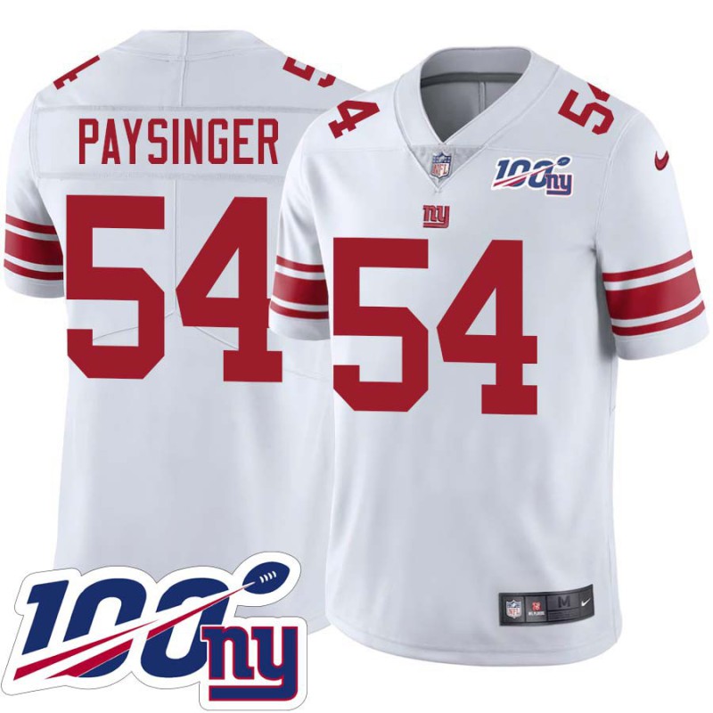 Giants #54 Spencer Paysinger 2024 100 Year White Jersey