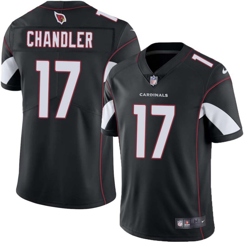 Cardinals #17 Chris Chandler Stitched Black Jersey