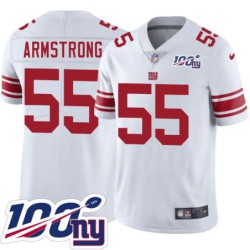 Giants #55 Ray-Ray Armstrong 2024 100 Year White Jersey