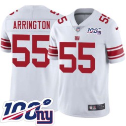 Giants #55 LaVar Arrington 2024 100 Year White Jersey