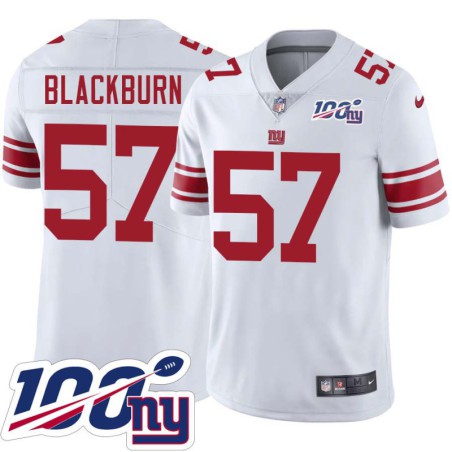 Giants #57 Chase Blackburn 2024 100 Year White Jersey