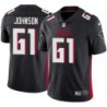 Falcons #61 Ellis Johnson Football Jersey -Black