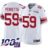 Giants #59 Ralph Perretta 2024 100 Year White Jersey