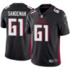 Falcons #61 Bill Sandeman Football Jersey -Black