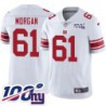 Giants #61 Dan Morgan 2024 100 Year White Jersey