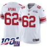 Giants #62 Ben Apuna 2024 100 Year White Jersey