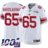 Giants #65 Fritz Barzilauskas 2024 100 Year White Jersey