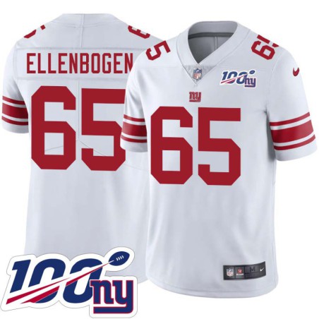 Giants #65 Bill Ellenbogen 2024 100 Year White Jersey