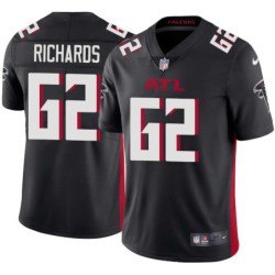 Falcons #62 David Richards Football Jersey -Black