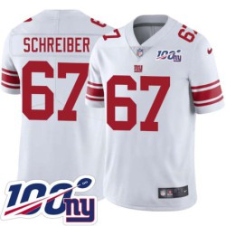 Giants #67 Adam Schreiber 2024 100 Year White Jersey