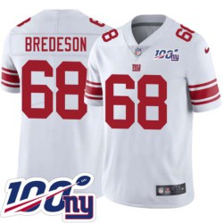 Giants #68 Ben Bredeson 2024 100 Year White Jersey