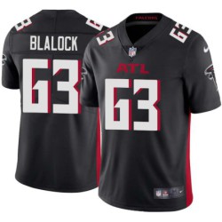 Falcons #63 Justin Blalock Football Jersey -Black