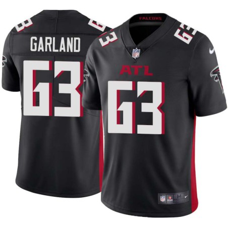 Falcons #63 Ben Garland Football Jersey -Black