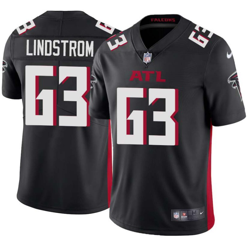 Falcons #63 Chris Lindstrom Football Jersey -Black