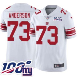 Giants #73 Roger Anderson 2024 100 Year White Jersey