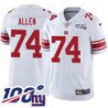 Giants #74 Ian Allen 2024 100 Year White Jersey