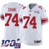 Giants #74 Dennis Crane 2024 100 Year White Jersey