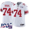 Giants #74 Jim Krahl 2024 100 Year White Jersey