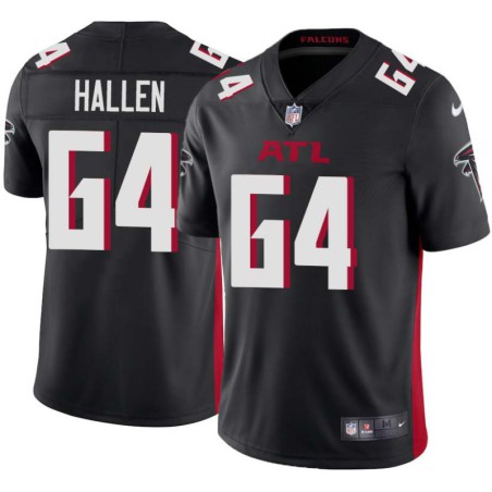 Falcons #64 Bob Hallen Football Jersey -Black