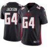 Falcons #64 Lawrence Jackson Football Jersey -Black