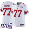 Giants #77 Rich Glover 2024 100 Year White Jersey