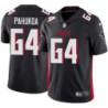 Falcons #64 Jeff Pahukoa Football Jersey -Black