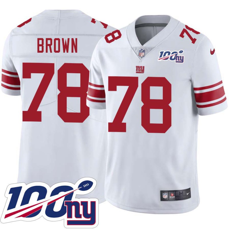 Giants #78 Jamon Brown 2024 100 Year White Jersey