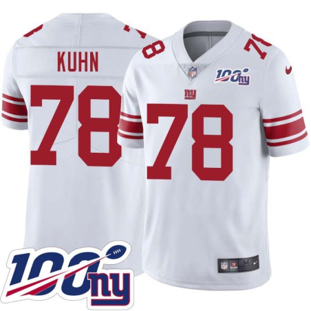 Giants #78 Markus Kuhn 2024 100 Year White Jersey