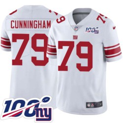 Giants #79 Korey Cunningham 2024 100 Year White Jersey