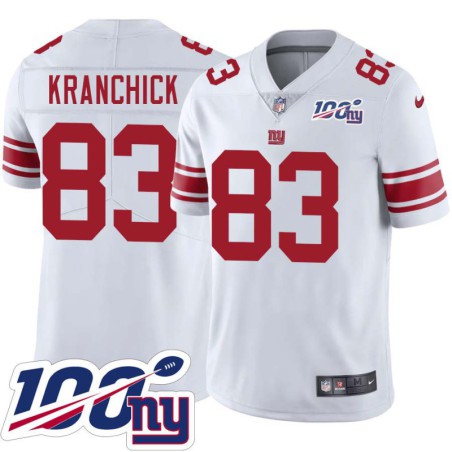 Giants #83 Matt Kranchick 2024 100 Year White Jersey