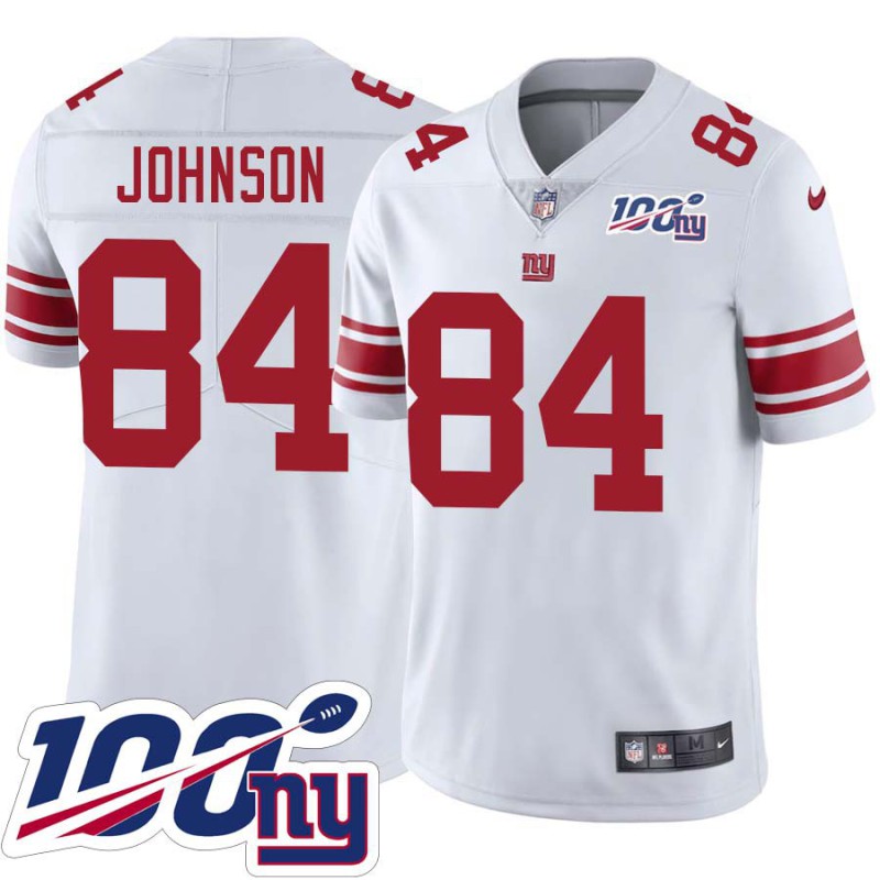 Giants #84 Darcy Johnson 2024 100 Year White Jersey