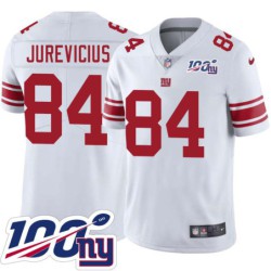 Giants #84 Joe Jurevicius 2024 100 Year White Jersey