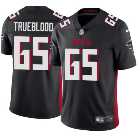 Falcons #65 Jeremy Trueblood Football Jersey -Black